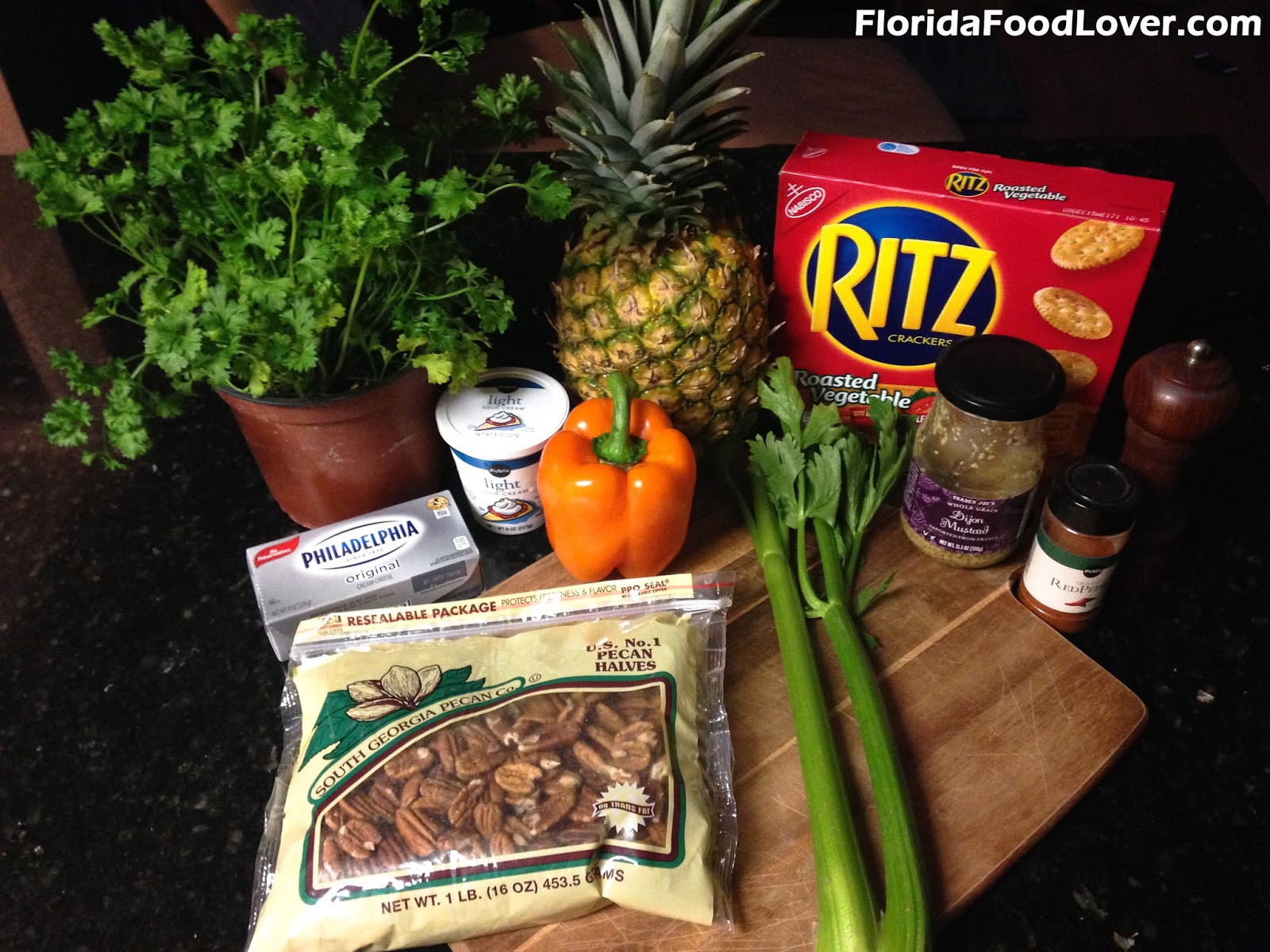 Florida Food Lover Savory Pineapple Cream Cheese Dip