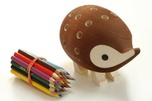 hedgehog pencil holder