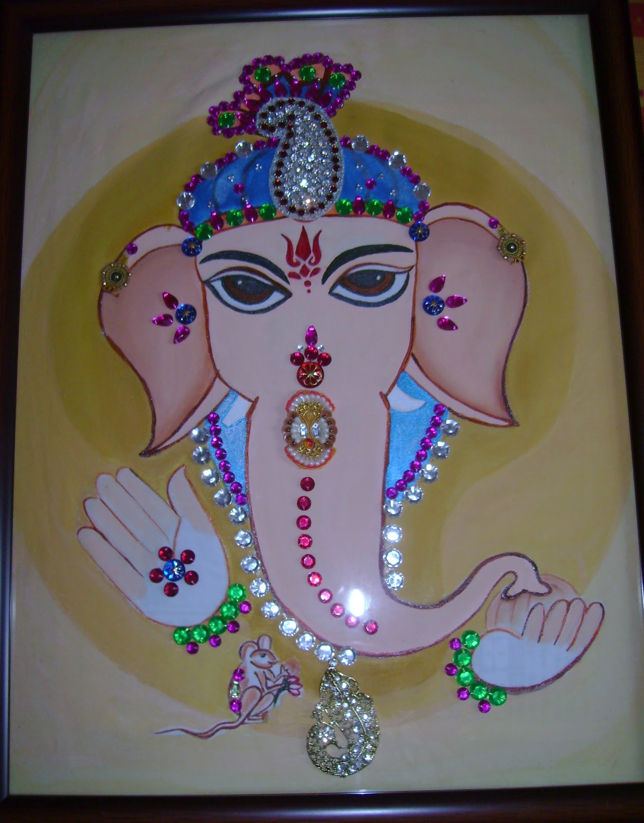 CRAFTS RECIPIES Ganesh with different materials