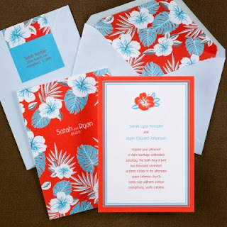 Tropical Wedding Invitations