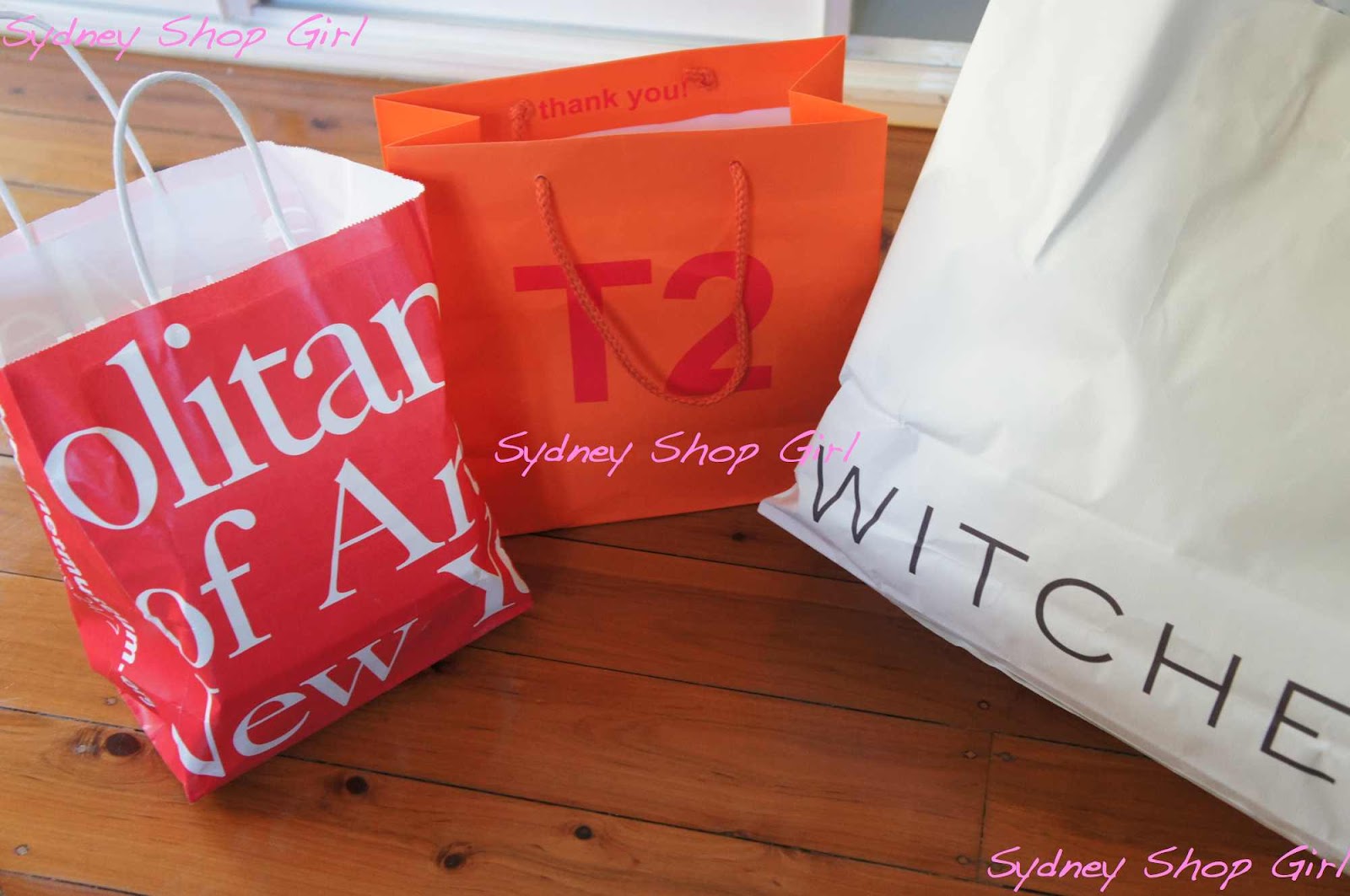 Emptying Shopping Bags. The Upsizing Experiment. Made Over Leftovers. Sydney Shop Girl