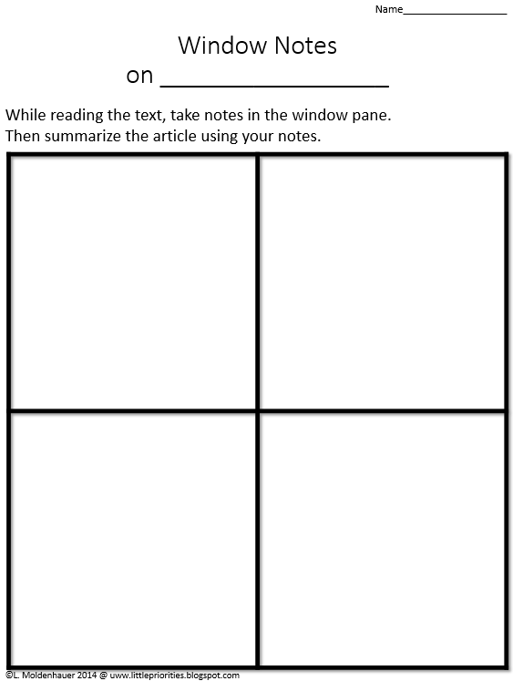 Teaching Reading in the Content Areas using Summarizing Little Priorities