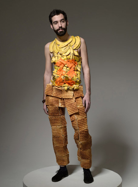 wx visual image: Clothes Made out of Food by Ted Sabarese