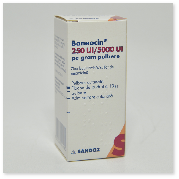 Baneocin (pulbere cutanata)
