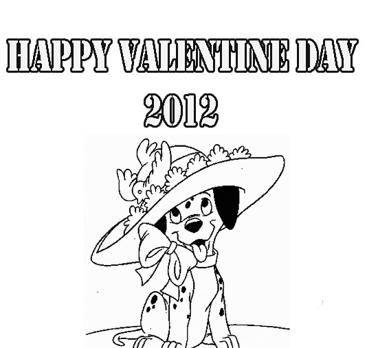 ANIMALS COLORING PAGES: Disney Animals Coloring Pages 'Happy Valentine's Day  2012'