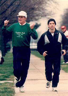 SA Lew Merletti with President George H W Bush