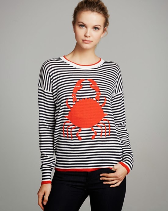 Nautical by Nature | Nautical Sweaters 525 America Crab Stripe