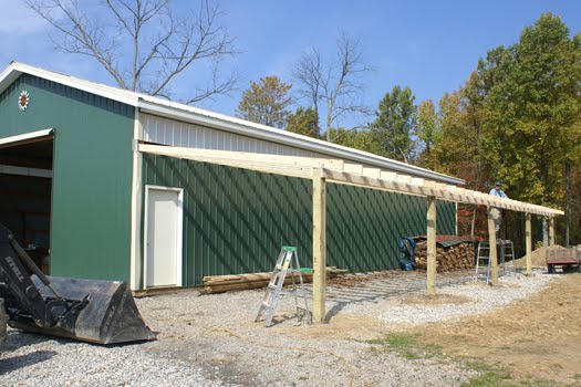 Add Lean To Pole Barn http://poplaridge.blogspot.com/2011_10_01