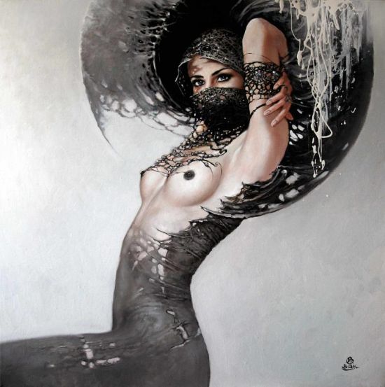 karol bak pinturas mulheres sensuais seminuas surreais sexy eróticas coloridas