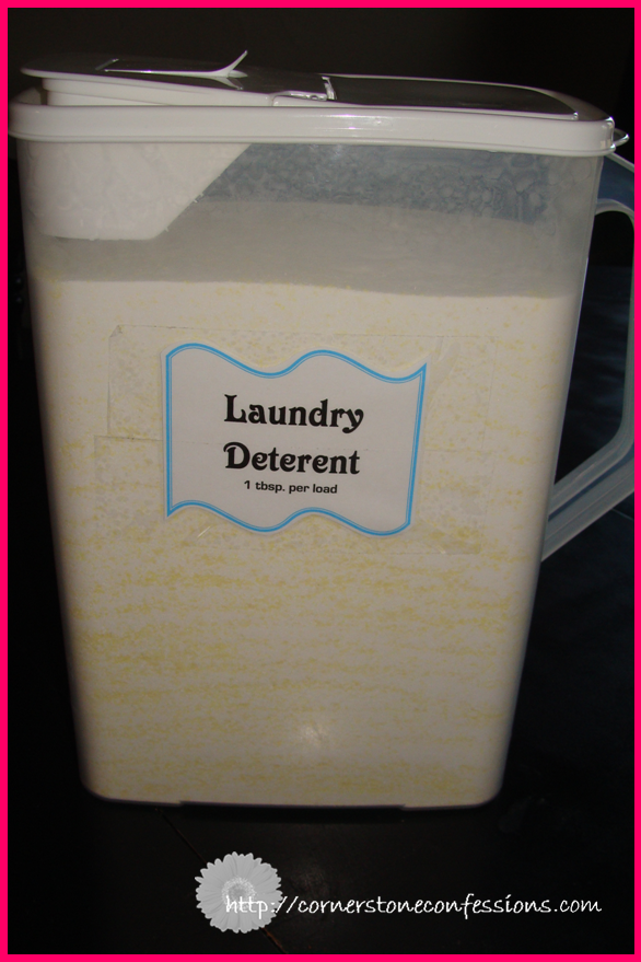 Homemade Dry Laundry Detergent Recipe Cornerstone Confessions