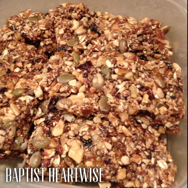 Trimarni Coaching and Nutrition Heart happy homemade raw bars