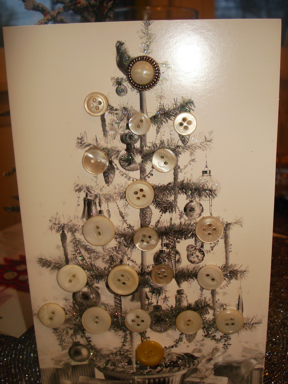 Button Floozies Button Christmas Cards