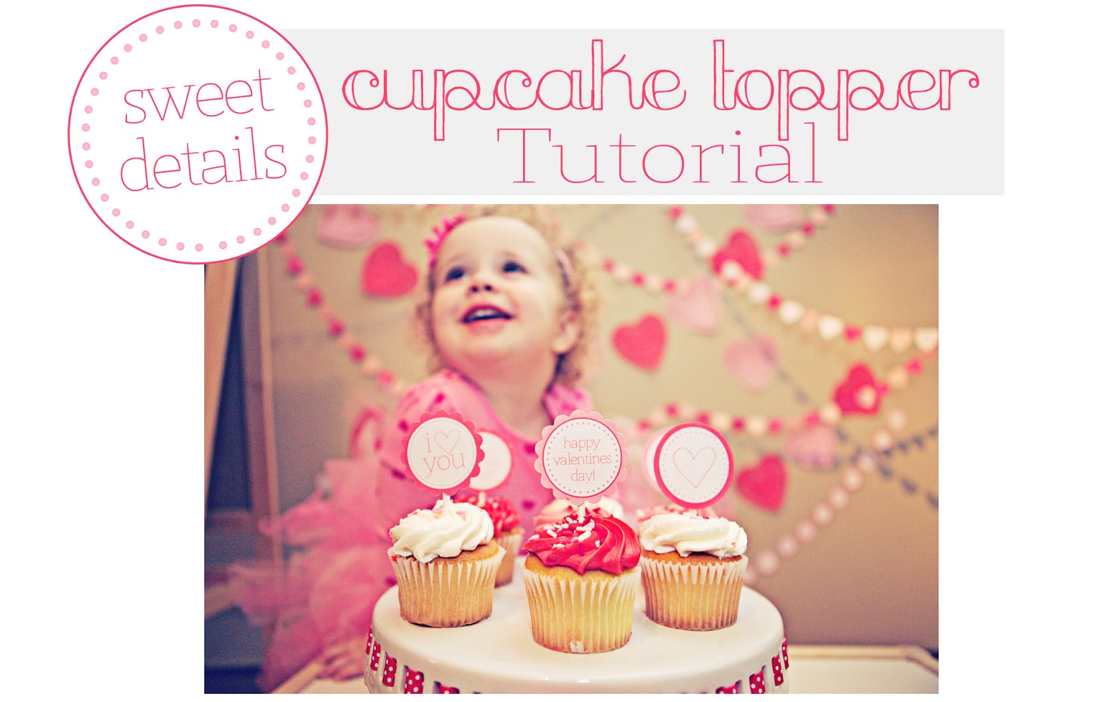 DIY Cupcake Topper Tutorial At Home With Natalie