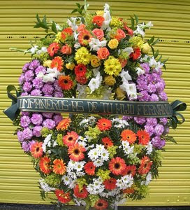Corona funerales Zaragoza flores naturales