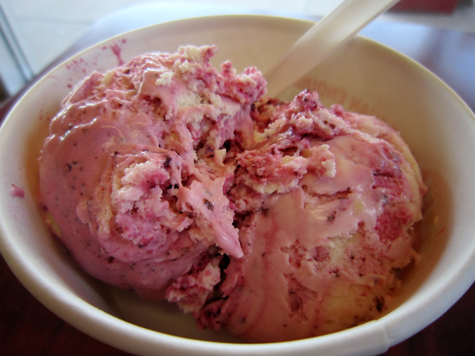 Krista's Kravings White Chocolate Raspberry Ice Cream