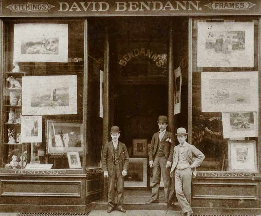 Affordablevintage4u Antique Framer's Label Art Nouveau David