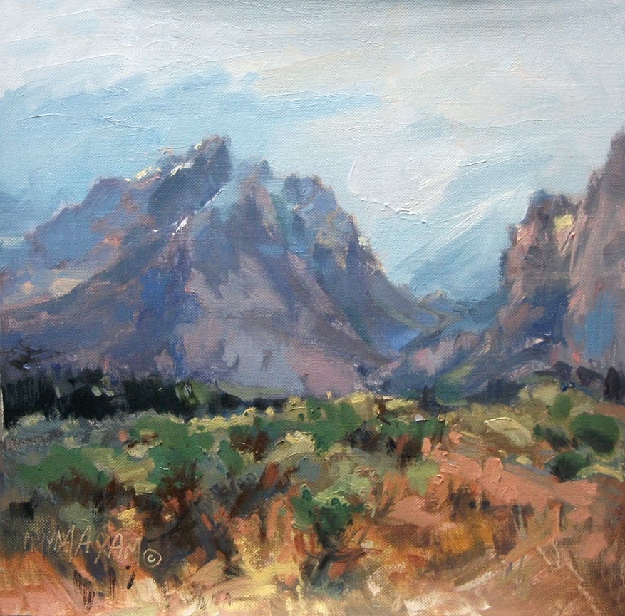 Mary Maxam Paintings Teton Mountains A Second View