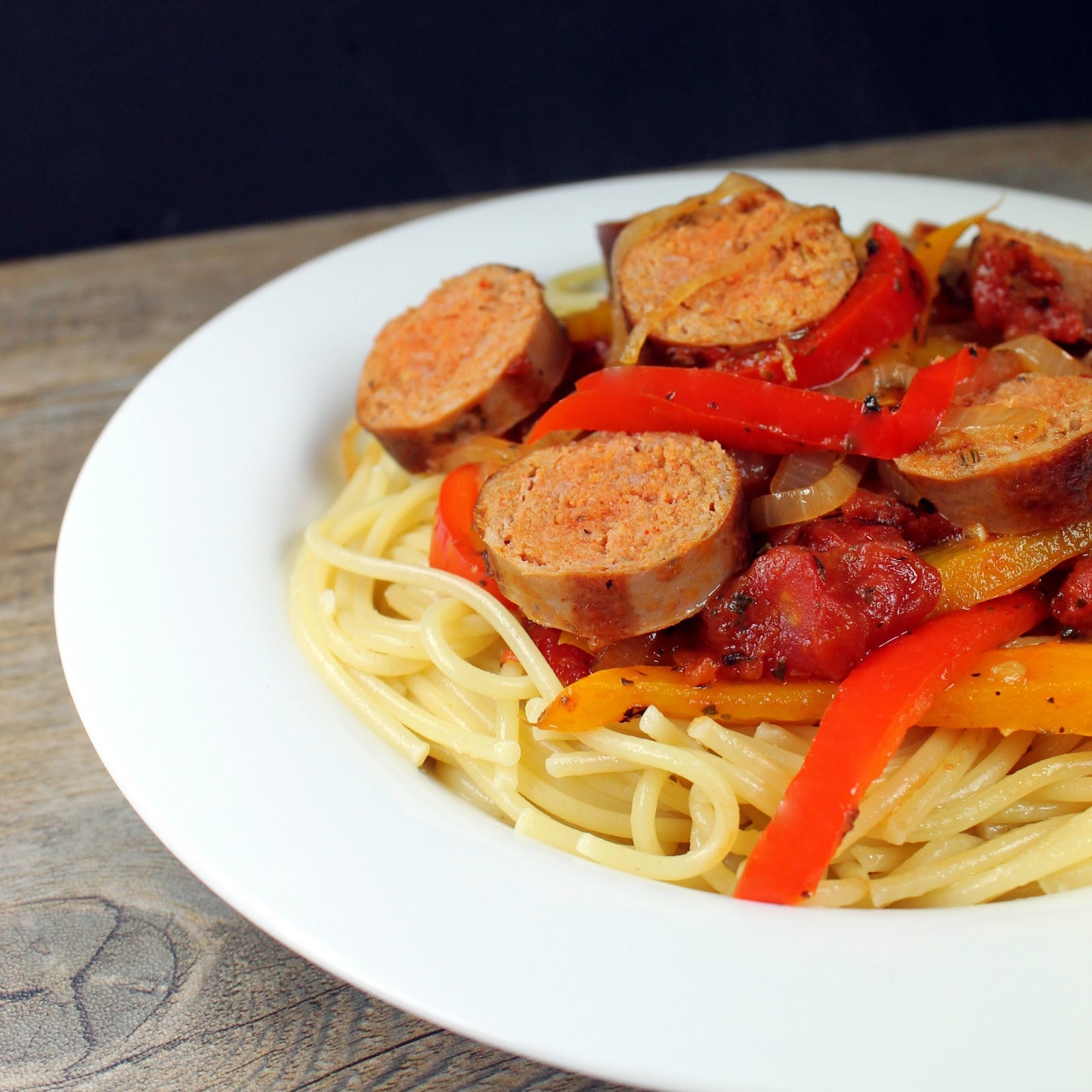 italian sausage and pepper pasta