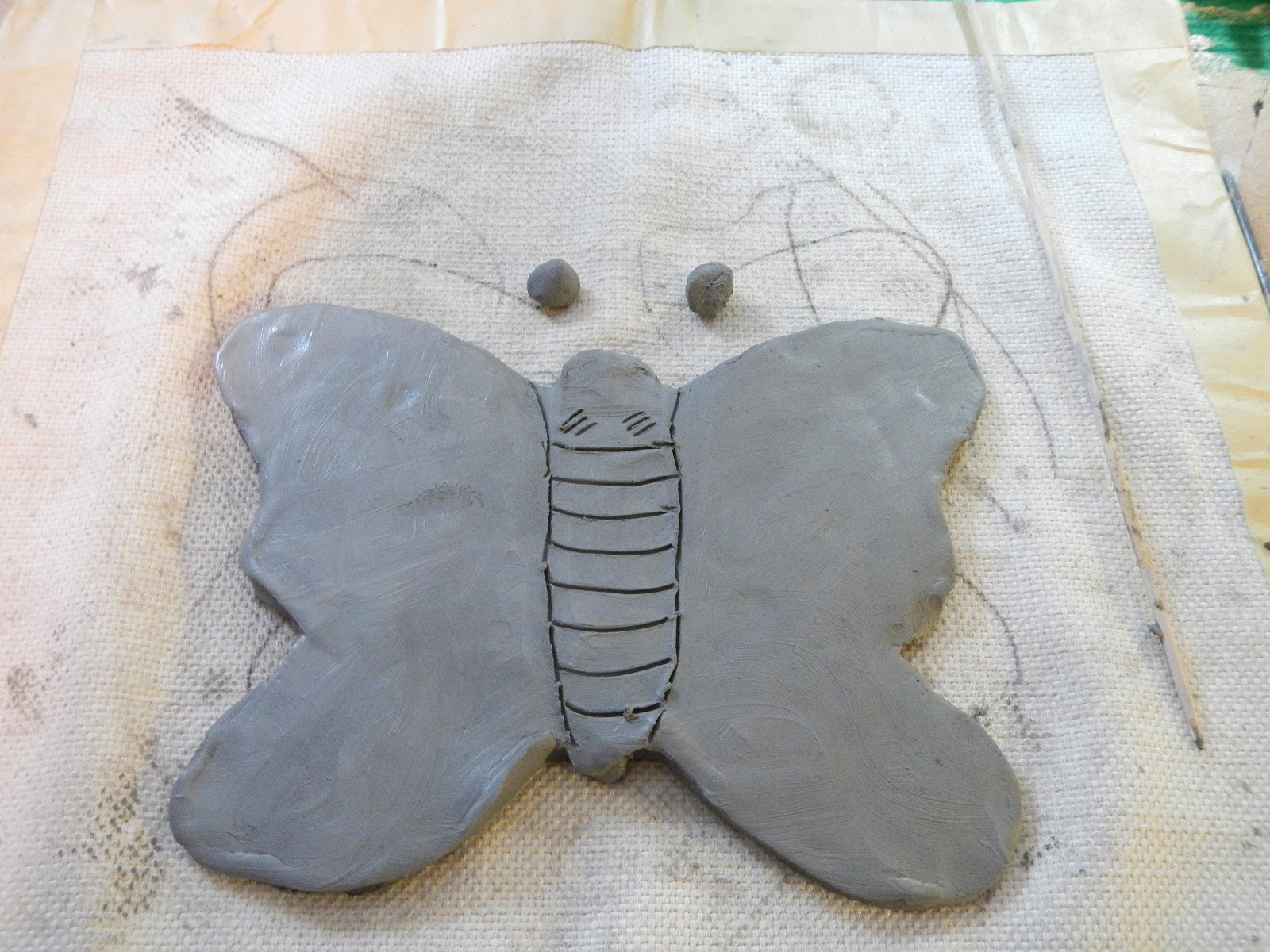 that artist woman Clay Butterflies