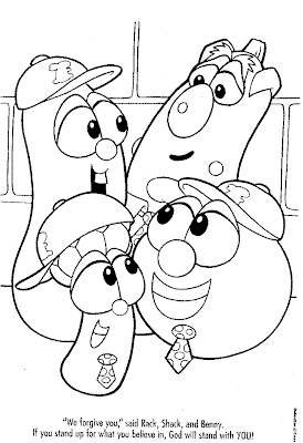 my picture: veggie tales coloring pages
