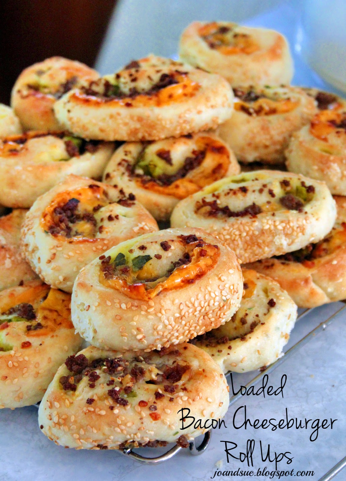 Jo and Sue Loaded Bacon Cheeseburger Roll Ups