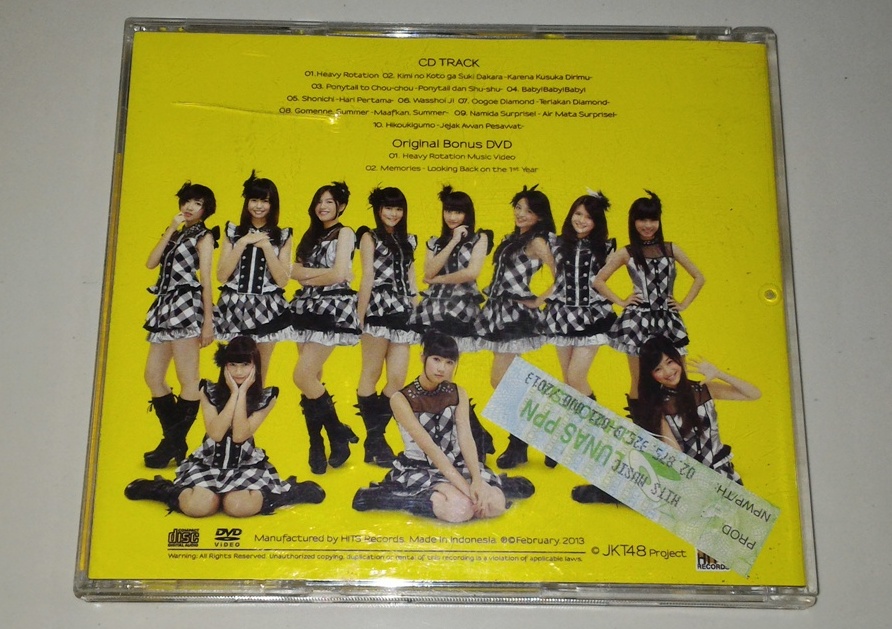 CD JKT48 - Heavy Rotation - GUDANG MUSIK SHOP