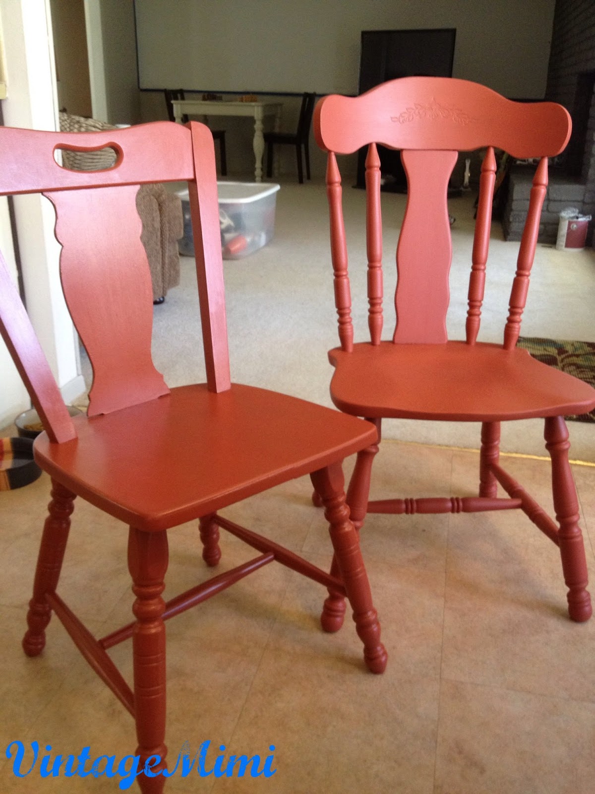 VintageMimi 1940s kitchen chairs