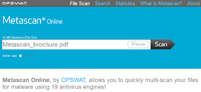 Metascan Metascan Scan File Online Dengan 19 AntiVirus Scanners