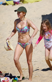 Geri Halliwell Flower Bikini Australia