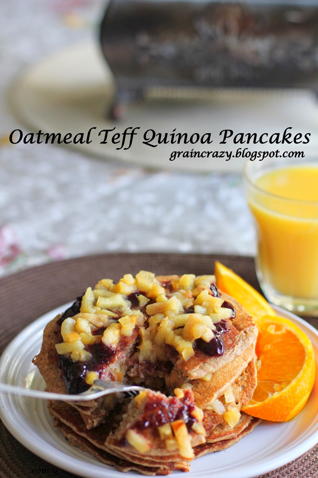 Grain Crazy Oatmeal Teff Quinoa Pancakes