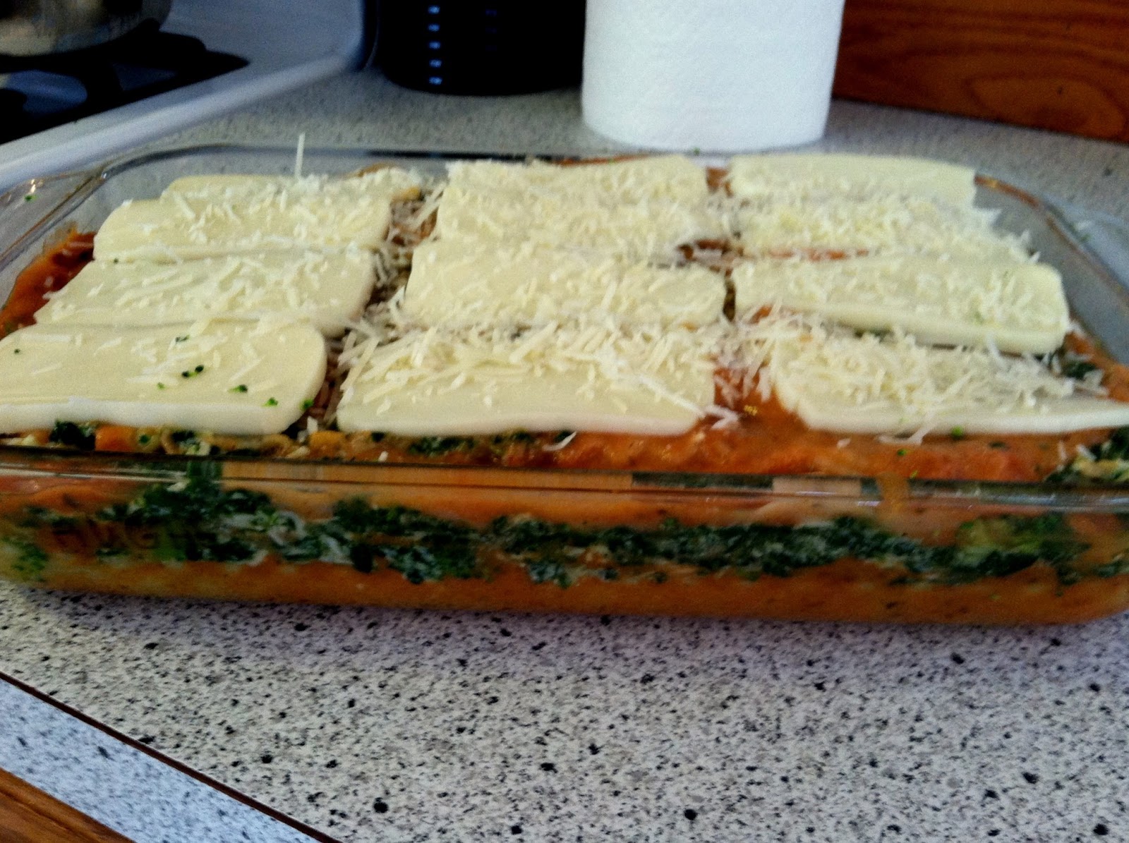 Red's Cooking with Greens Vegetarian Lasagna with Healthy Alfredo Sauce