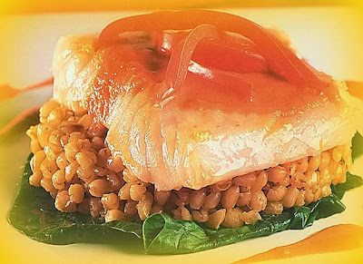 Pescado en salsa de pimiento Pescado en salsa de pimiento