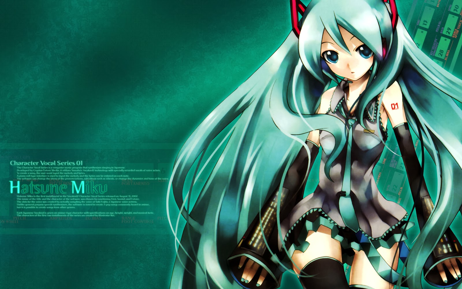 7. "Miku Hatsune" from Vocaloid - wide 2