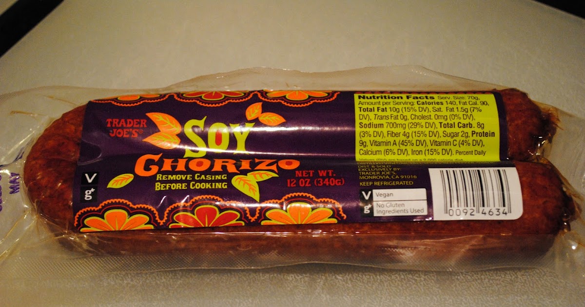 Veggies for Carnivores Trader Joe's Soy Chorizo