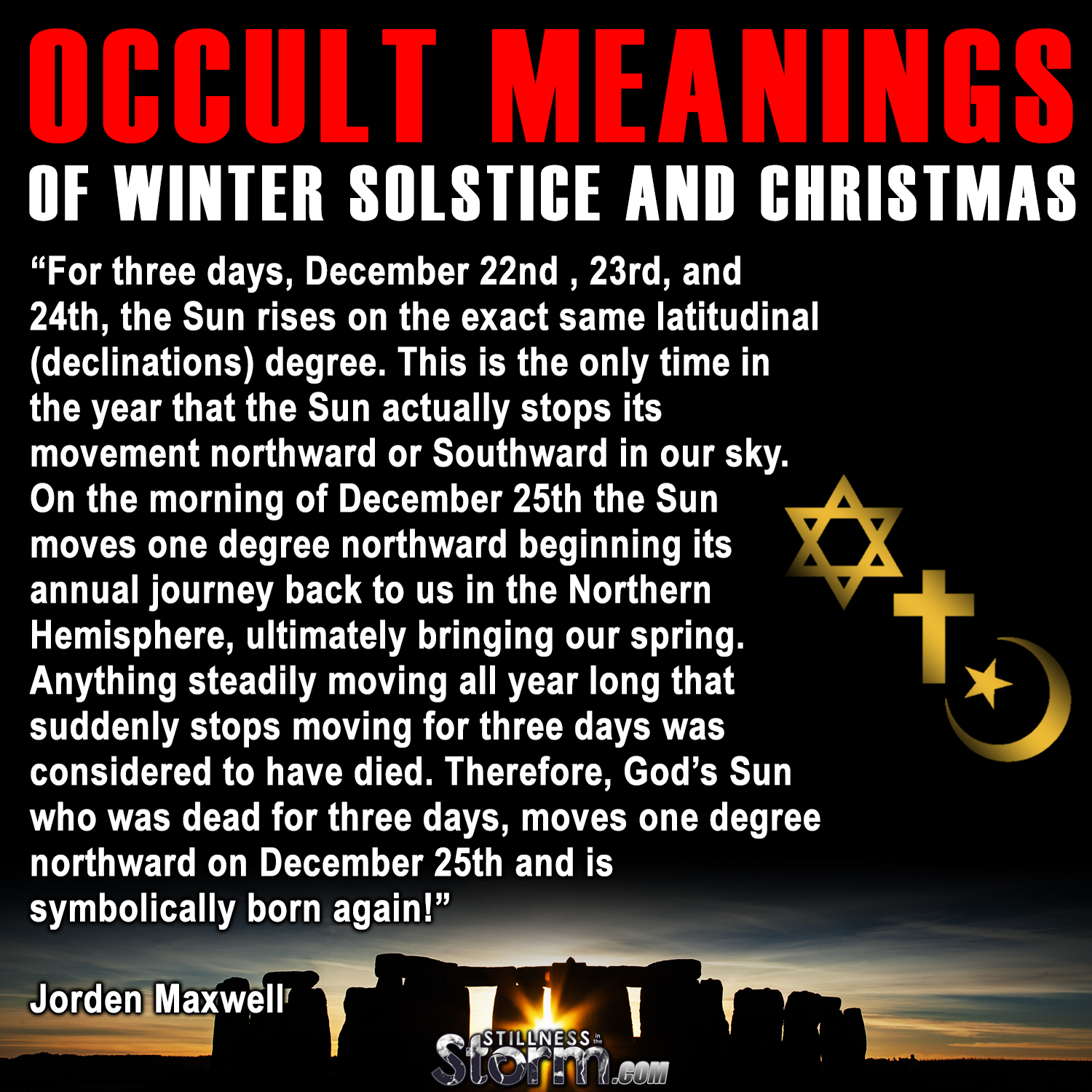 Occult Meanings of Winter Solstice and Christmas AstroTheology
