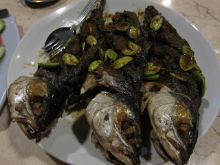 Cencaru fish with chili padai and petai