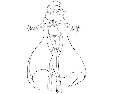 7 Emma Frost Coloring Page