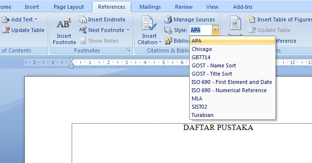 Aplikasi Untuk Membuat Daftar Pustaka | cara mudah membuat daftar pustaka menggunakan ms word Aplikasi Untuk Membuat Daftar Pustaka | cara mudah membuat daftar pustaka menggunakan ms word