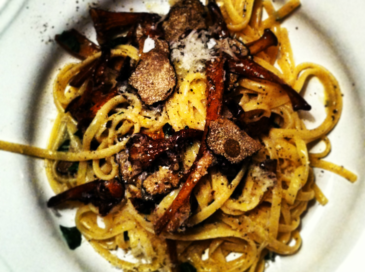 The Hackney Pantry Summer Truffle and Wild Mushroom Linguine