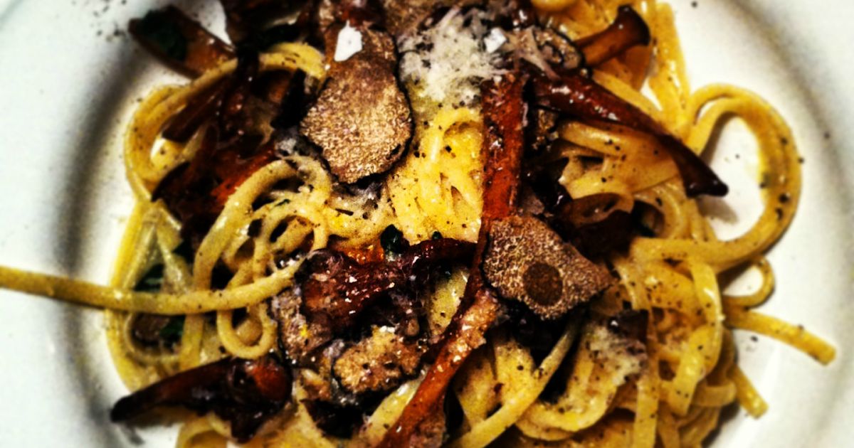 The Hackney Pantry Summer Truffle and Wild Mushroom Linguine