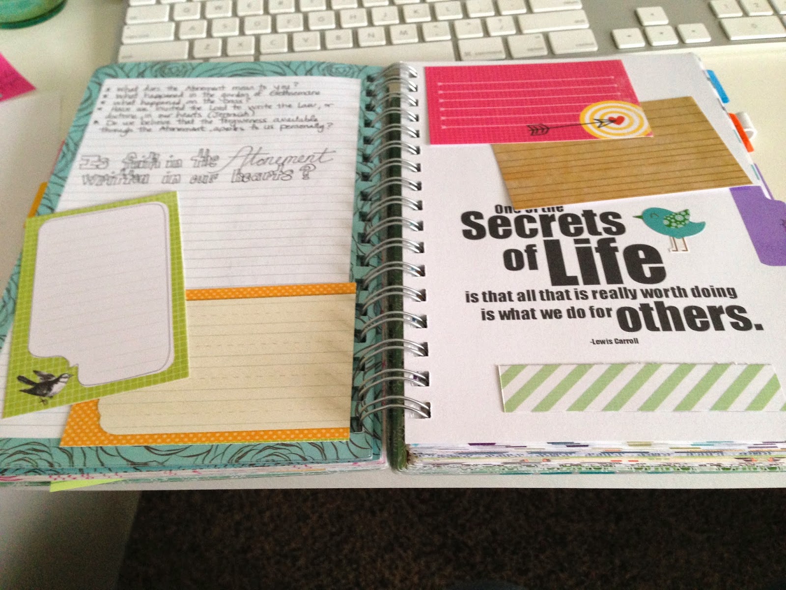 Mormon Mom Planners - Monthly Planner/Weekly Planner: Using Washi Tape &  Scrapbook Paper to utilize your planner