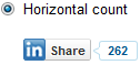 How To Add LinkedIn Share Button To Wordpress, LinkedIn Horizontal Count Codes
