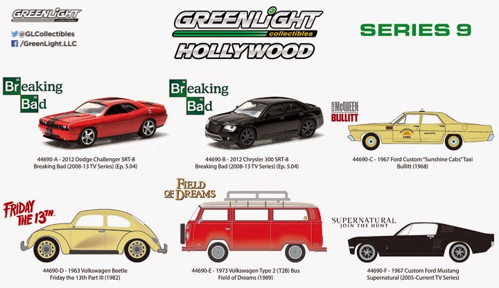 Greenlight Hollywood Series 9 Sneek Peek Includes Vw Bus