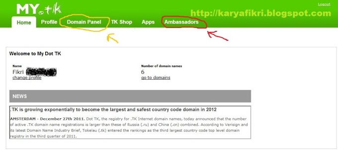 Cara memperbarui domain dot tk