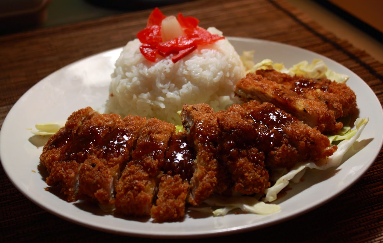 THE PANTRY PANDA Tonkatsu. Jasmine Rice. Homemade Tonkatsu Sauce.