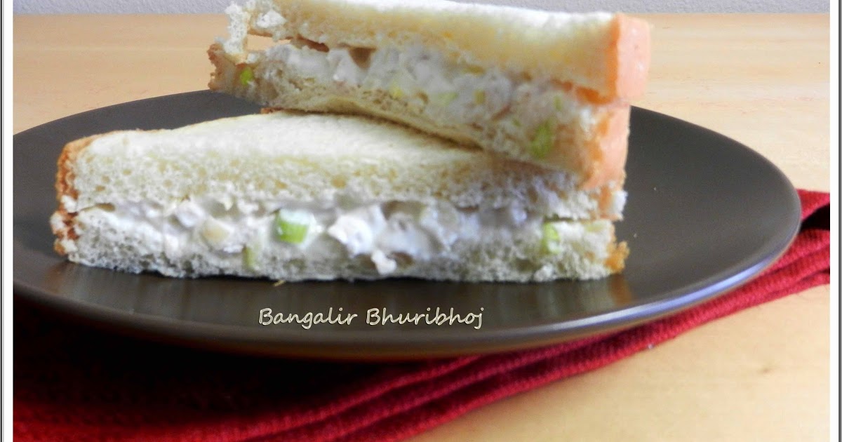 Bangalir Bhuribhoj Indian style creamy chicken sandwich