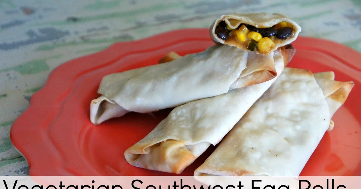 Vegetarian Southwest Egg Rolls + Honey Mustard Dipping Sauce