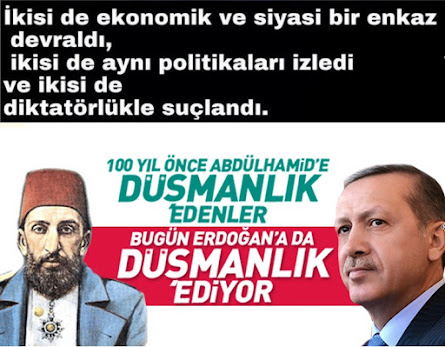 FARKINDAMISIN Halife Abdülhamit neise C.Reis Erdoğan odur. 1916 hainleri kimse 2016 hainleri aynısi