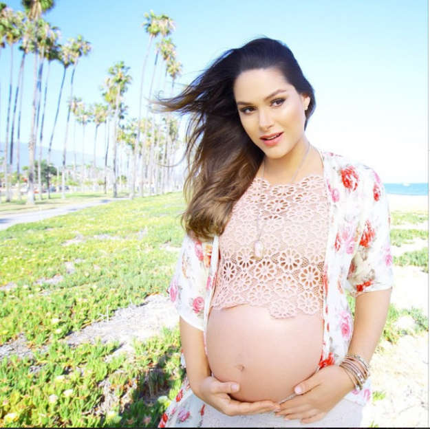 Fernanda Machado e seu filho Lucca