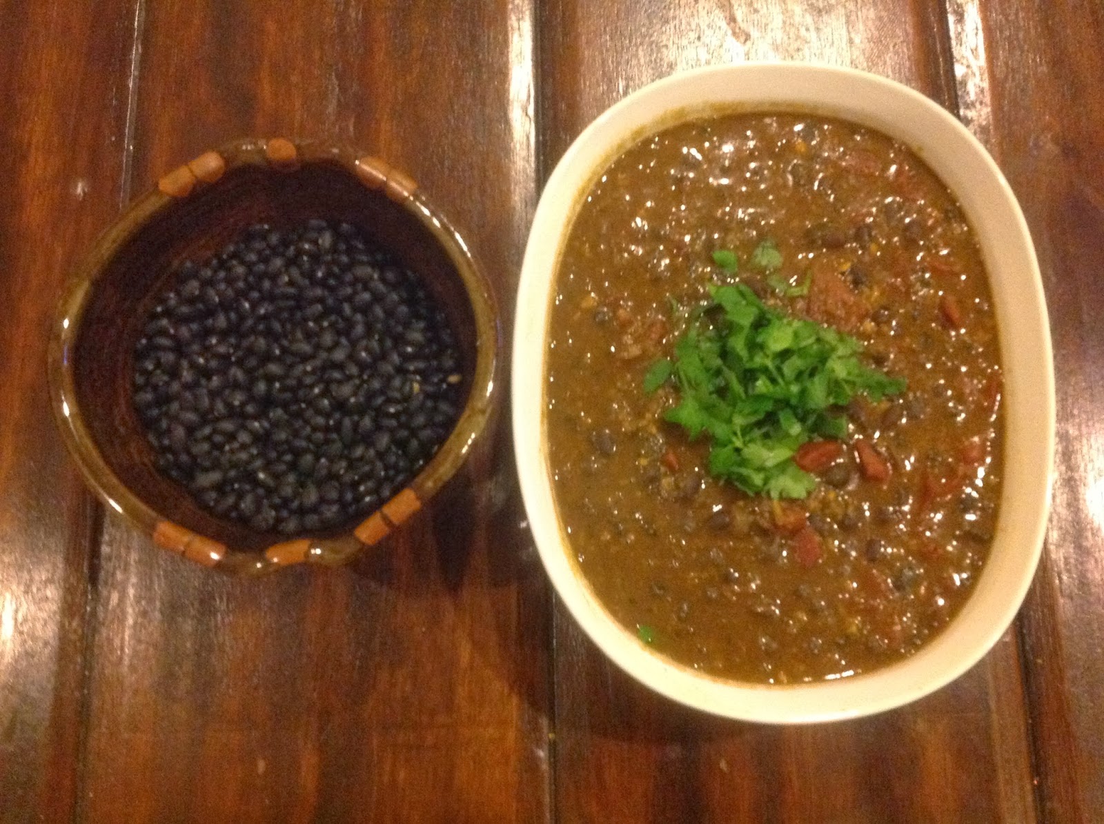 Cooking at Home Black Bean Curry